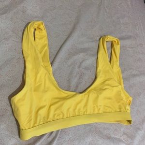 Yellow bikini top